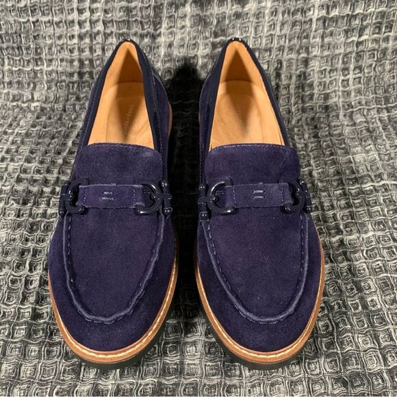 Easy Spirit Shoes - Easy Spirit  Blue Kinndle Lug Sole Casual Loafers 8.5W